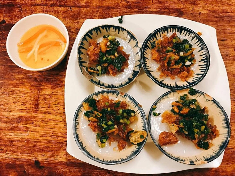 bánh bèo chén tại bếp chay phạm hồng phước